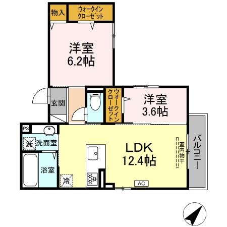 フィオーレ府中本町の物件間取画像