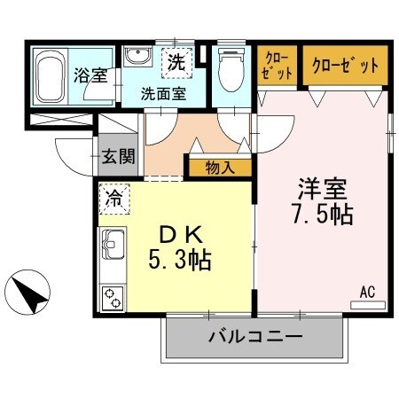 サンコーポ日浦の物件間取画像