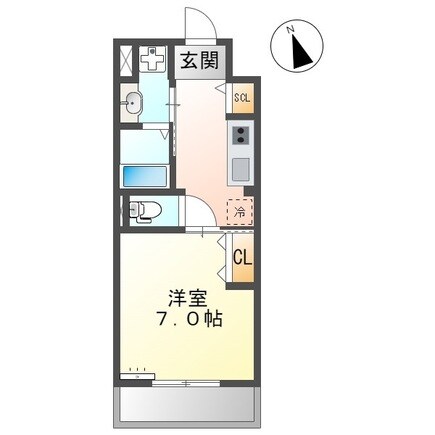 ラメール上天満の物件間取画像