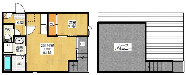 Grandticプラセジュールの物件間取画像