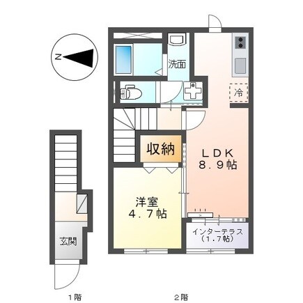 （仮称）スターテラスⅡ戸坂山根の物件間取画像