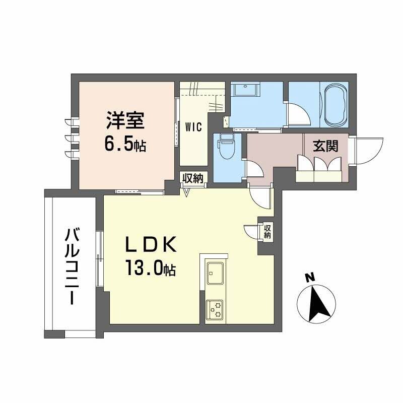 リバーサイドクレドの物件間取画像
