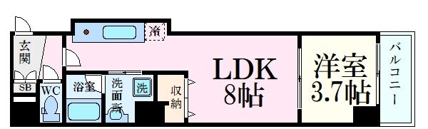 エトワール舟入中町の物件間取画像