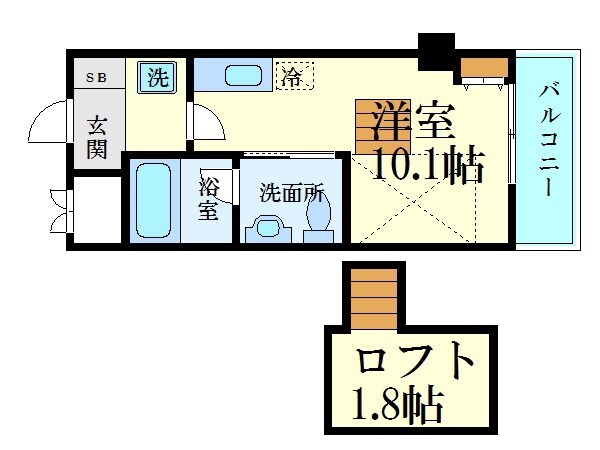 エクセリア舟入本町の物件間取画像