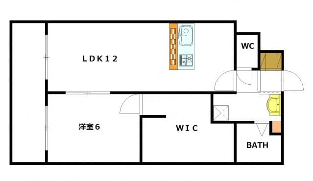 ライブオーク幟町の物件間取画像