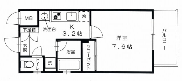 グッドヘルスビルの物件間取画像