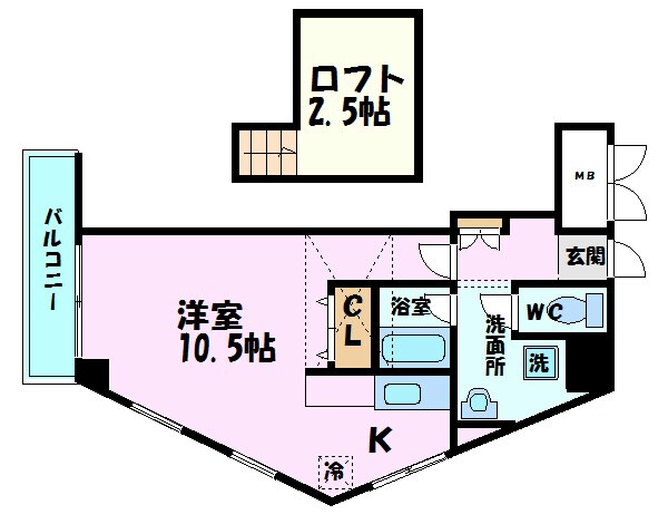 金屋町グランデの物件間取画像