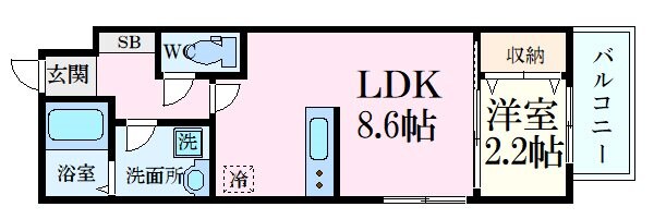 セブンプロート船越南3丁目の物件間取画像