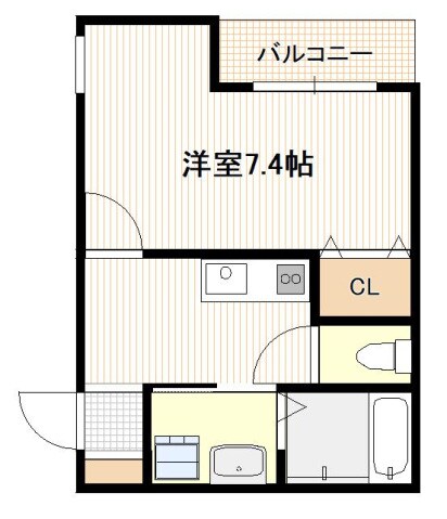 五日市中央2丁目アパートA棟の物件間取画像