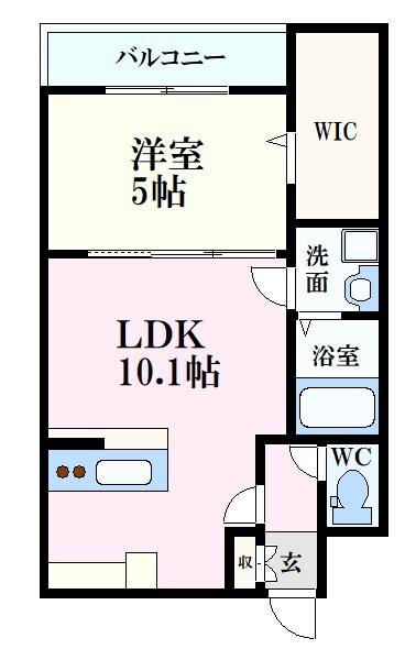 リノリノアパートメント舟入南の物件間取画像