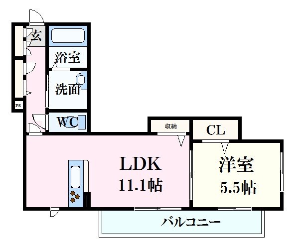 フェデリオ曙の物件間取画像