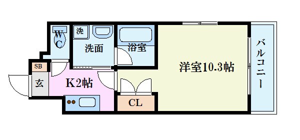 プランドール西観音の物件間取画像