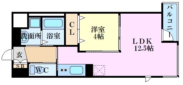 舟入川口町駅 徒歩4分 1階の物件間取画像