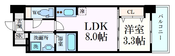 S-RESIDENCE城南通りabreastの物件間取画像