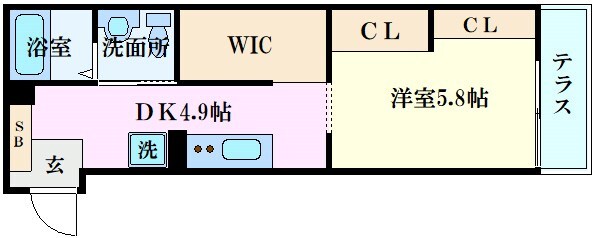 メゾンドリコリス西霞の物件間取画像