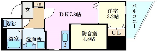 Merry Gate東白島の物件間取画像