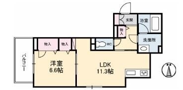 シャーメゾンステージ宇品東の物件間取画像