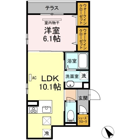 ジャルダン　ヴェールの物件間取画像