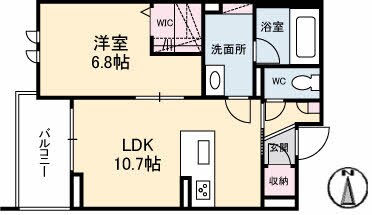 シャーメゾンステージ宇品東の物件間取画像