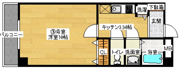 向洋駅 徒歩16分 2階の物件間取画像