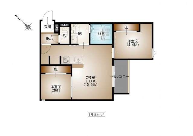 REGALEST-F 矢野駅前の物件間取画像