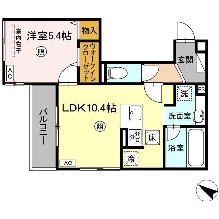 レグルス　曙の物件間取画像