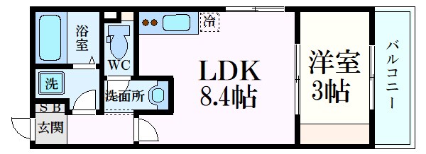 Ｓフラット江波本町の物件間取画像