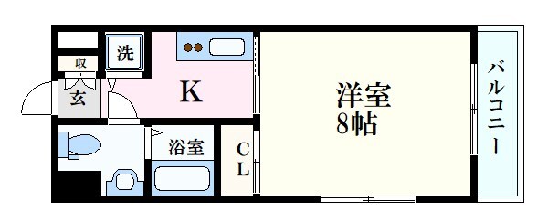 グラビスコート西原の物件間取画像