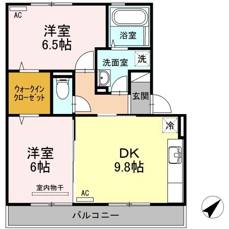 サンハイム己斐中の物件間取画像