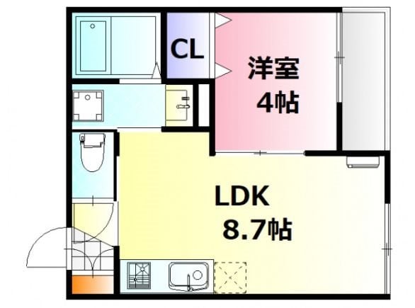 アーデル牛田新町A棟の物件間取画像