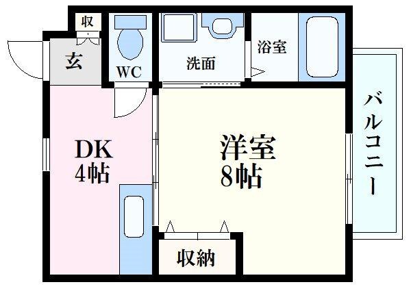 RIVERE吉島の物件間取画像