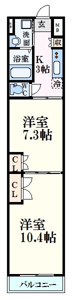 ル・クール上幟町の物件間取画像