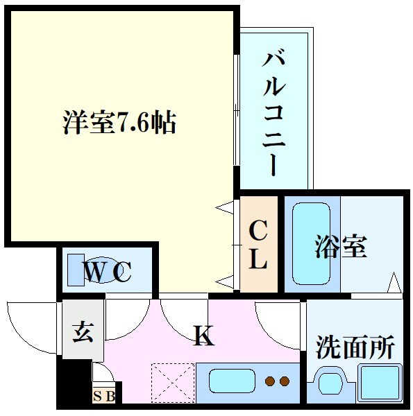 古江駅 徒歩5分 3階の物件間取画像