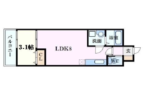 月光五日市壱番館の物件間取画像