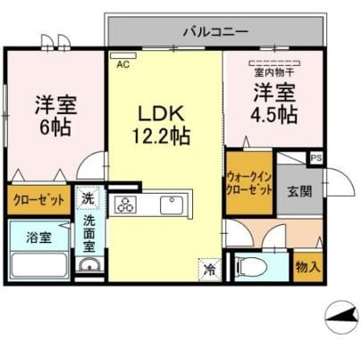 エスポワール長束の物件間取画像