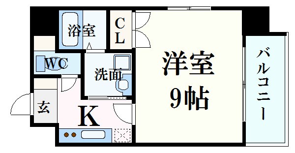 パレグレース中広の物件間取画像