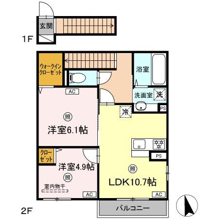 （仮称）D-ROOM矢賀3丁目の物件間取画像