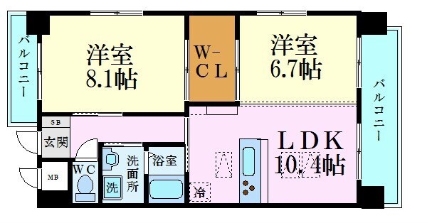 ルネス舟入町の物件間取画像