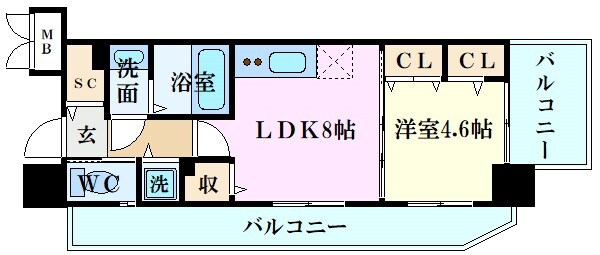 ファビュラス曙の物件間取画像