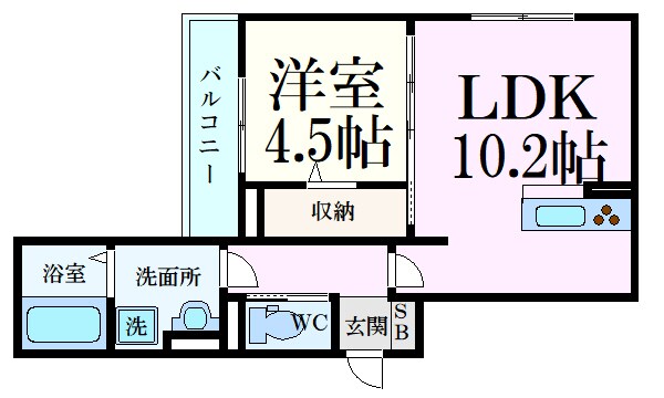 Jブルー翠Ⅱの物件間取画像