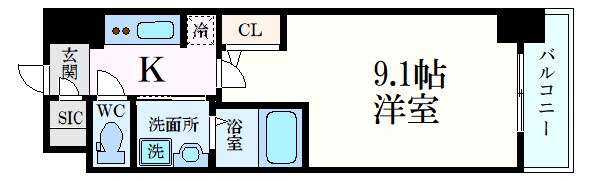 S-RESIDENCE広島駅clarityの物件間取画像