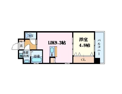 エマーブル矢賀の物件間取画像