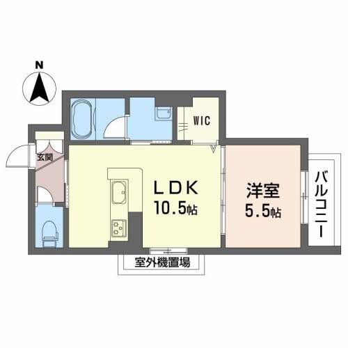 シャーメゾン段原南の物件間取画像