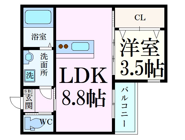 アドバンス舟入南の物件間取画像