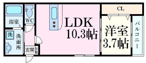 アドバンス南観音　の物件間取画像