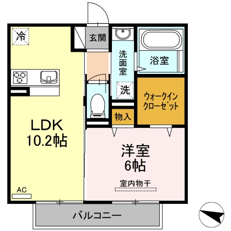 ウィスタリア五日市駅前の物件間取画像