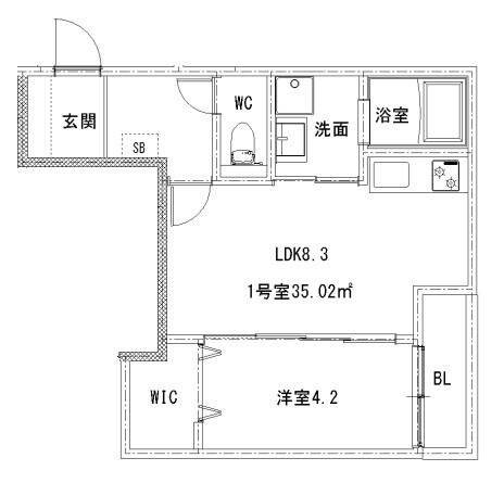 サニーガーデン廿日市の物件間取画像