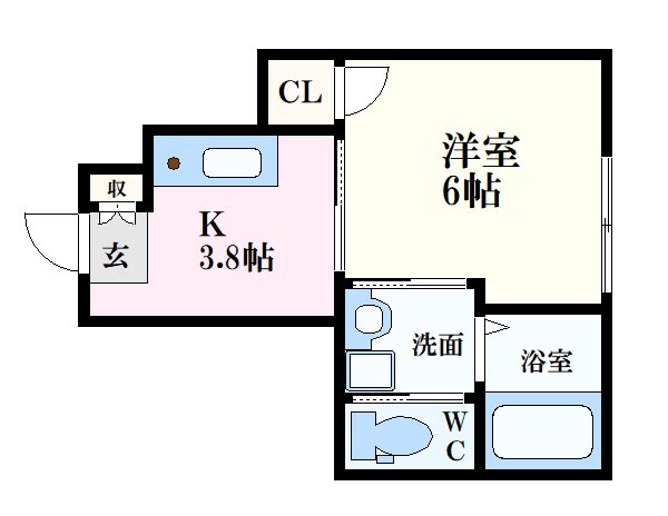 五日市駅 徒歩12分 1階の物件間取画像