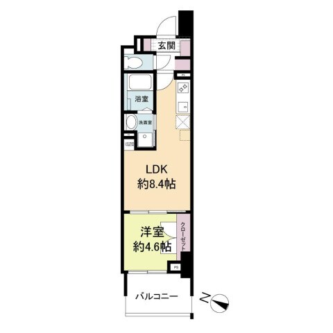 ブランシエスタ広島駅の物件間取画像