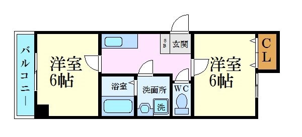 エルム三篠の物件間取画像